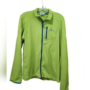 Salomon Green Full Zip Long Sleeve Womens Jacket